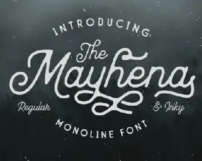 Mayhena Inky Script font