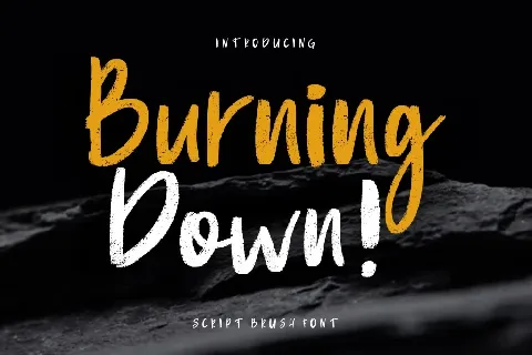 Burning Down font