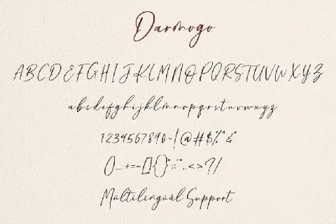 Darmogo Script font