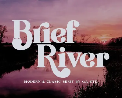 Brief River font