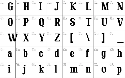 Workbar font