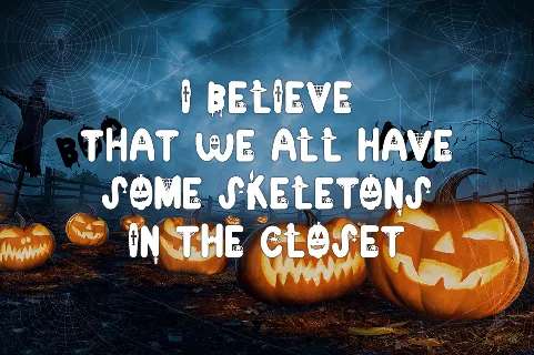 Skeletons font