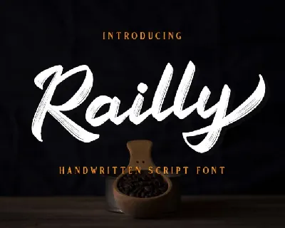 Railly Brush font