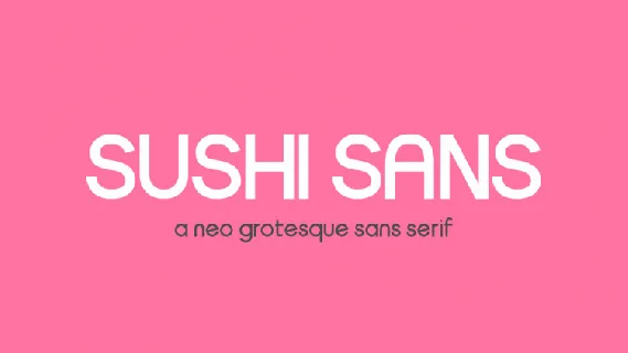 Sushi Sans font