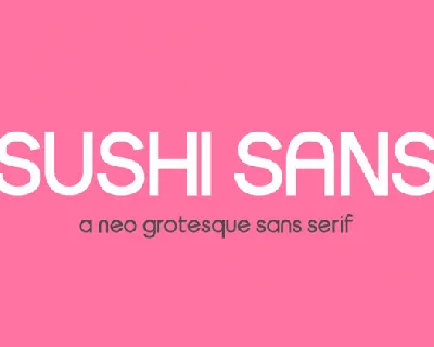 Sushi Sans font