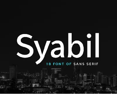 Syabil Family font