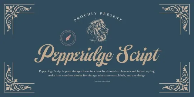Pepperidge Script font