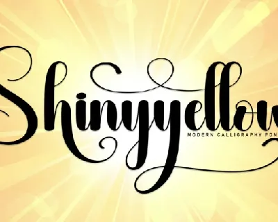 Shinyyellow font
