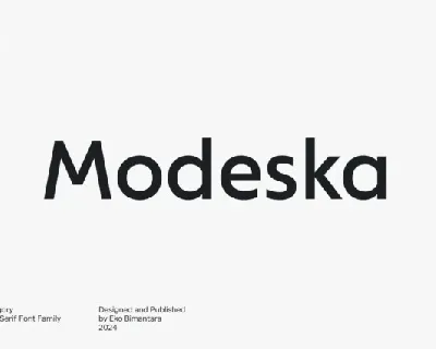 Modeska font