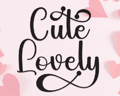 Cute Lovely Script font