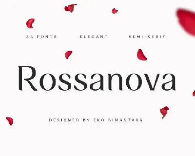 Rossanova Family font