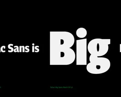 Tabac Big Sans Family font