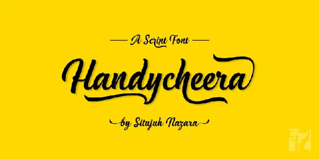 Handycheera Script Free font