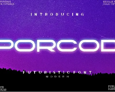 Porcod font