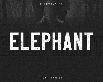 Elephant Family Free font