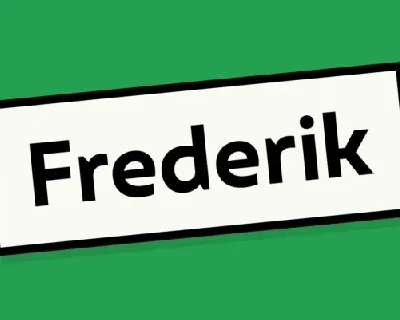 Frederik Family font