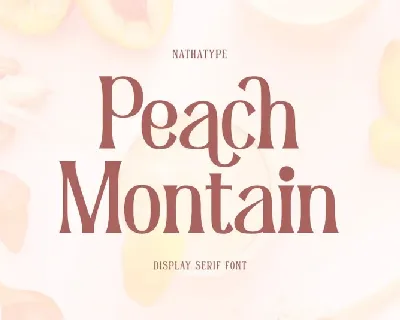 Peach Montain font