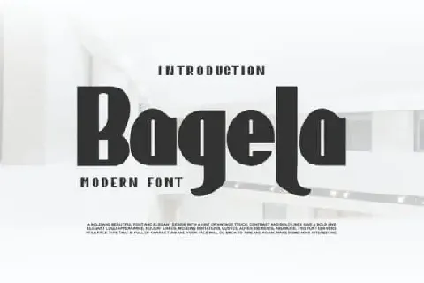 Bagela Sans Serif font