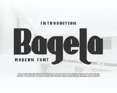 Bagela Sans Serif font