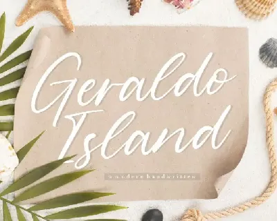 Geraldo Island Handwritten font