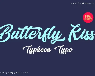 Butterfly Kiss font