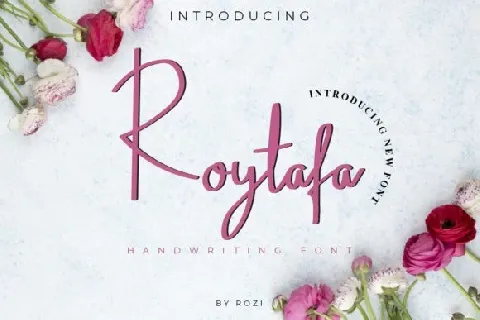 Roytafa Handwritten font
