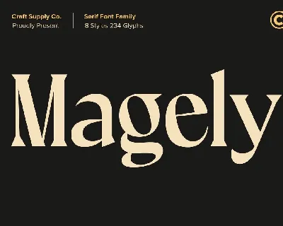 Magely font