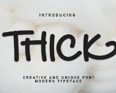 Thick Display font