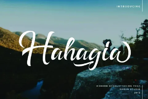 Hahagia font