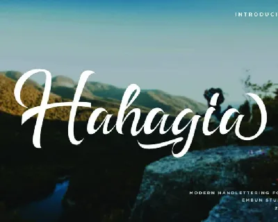 Hahagia font