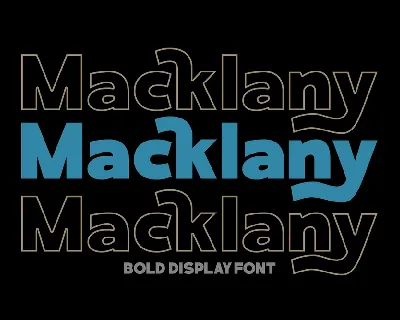 Macklany font