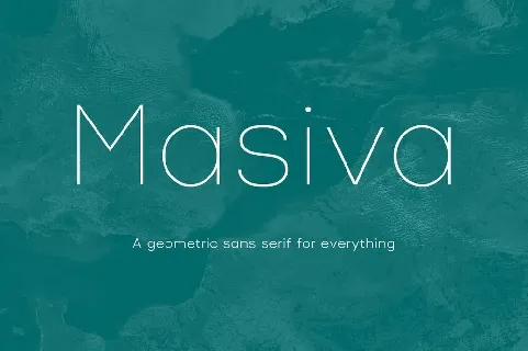 Masiva Family font