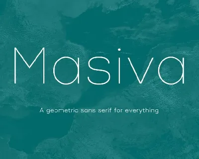 Masiva Family font