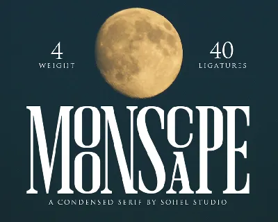 Moonscape Demo font