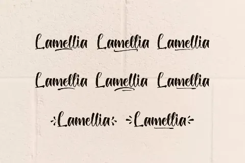 Lamellia Demo font