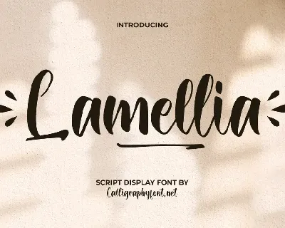 Lamellia Demo font