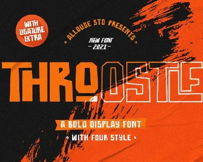 Throostle font
