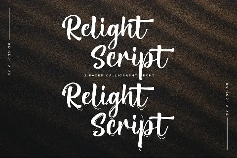 Relight font