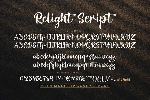 Relight font