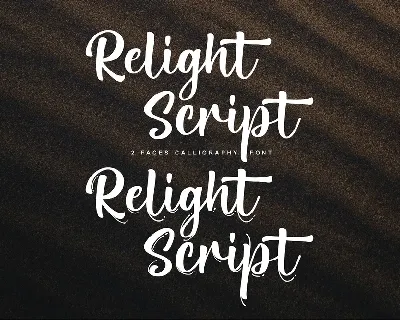 Relight font