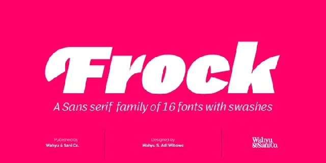 Frock Black font