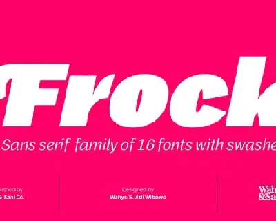 Frock Black font