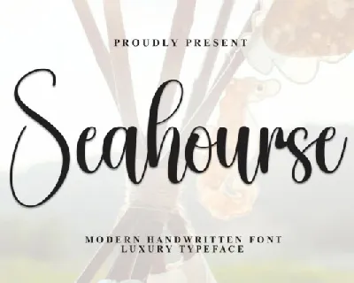 Seahourse Script font