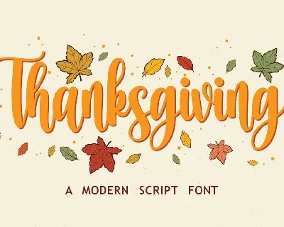 Thanksgiving font