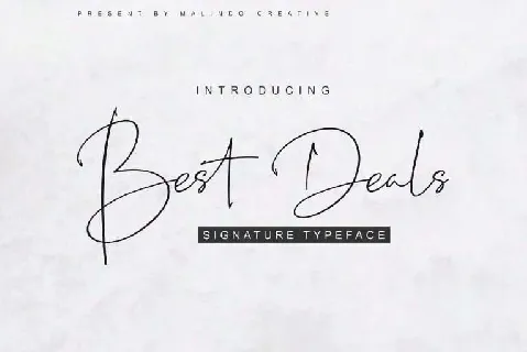 Best Deals font