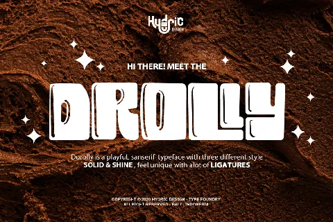 Drolly solid font