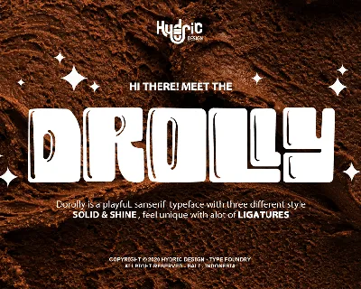 Drolly solid font
