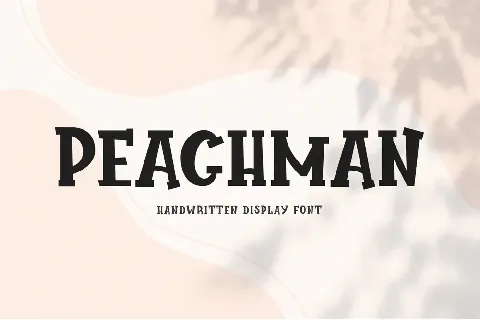 Peachman font