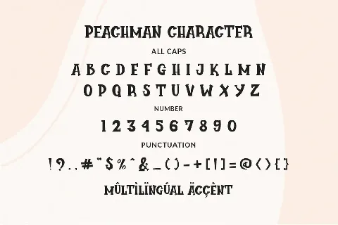 Peachman font