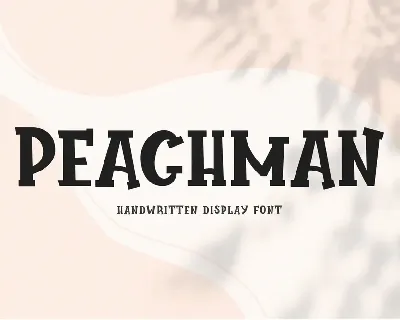 Peachman font